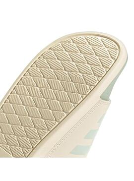 Chancla Unisex adidas Adilette Comfort Crema/Mint