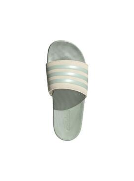 Chancla Unisex adidas Adilette Comfort Crema/Mint