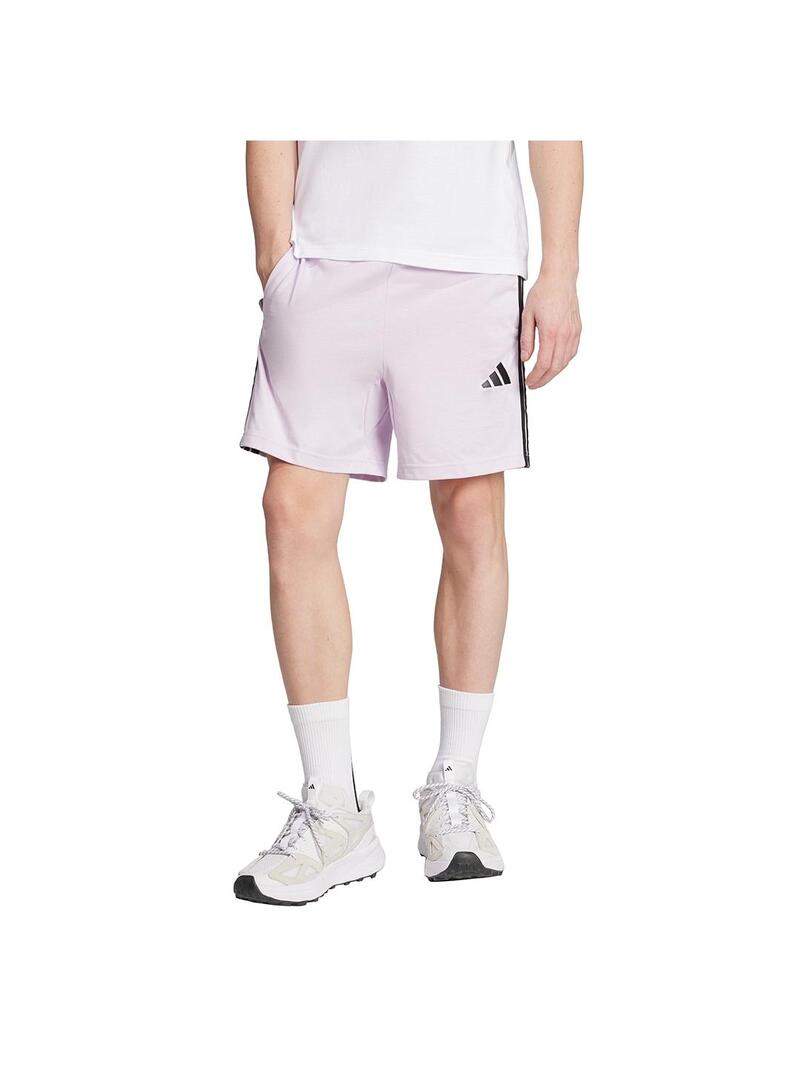 Pantalón corto Hombre adidas 3S Lila Negro