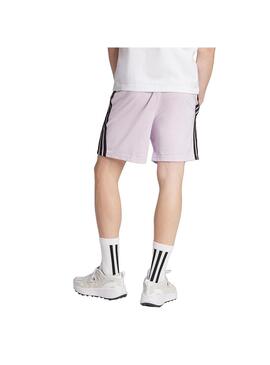 Pantalón corto Hombre adidas 3S Lila Negro