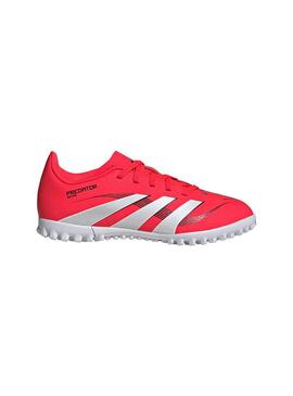 Bota Niño adidas Predator Club Tf Rojo Fluor