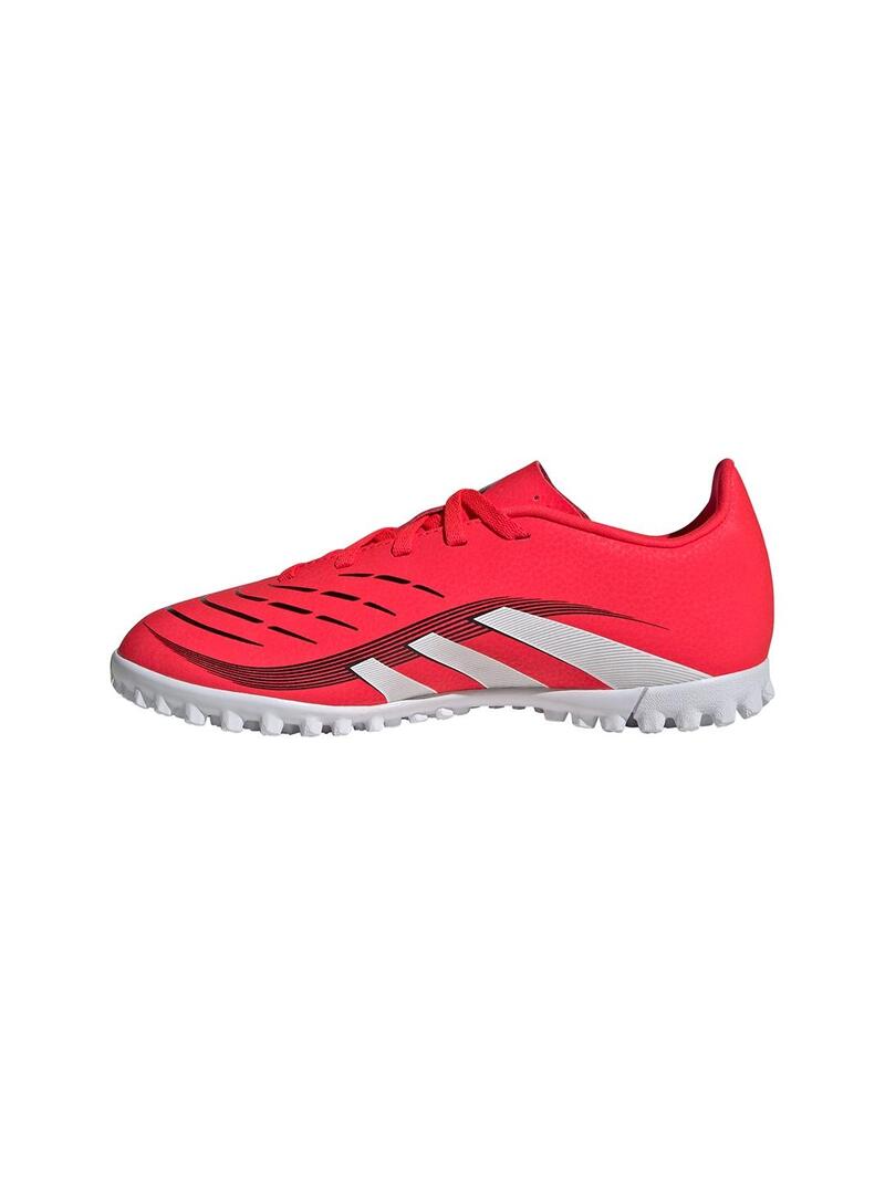 Bota Niño adidas Predator Club Tf Rojo Fluor
