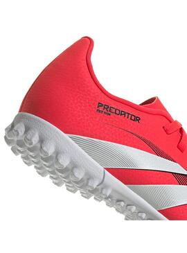 Bota Niño adidas Predator Club Tf Rojo Fluor