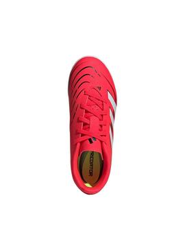 Bota Niño adidas Predator Club Tf Rojo Fluor