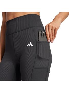 Malla corta Mujer adidas Opt Rib Negro