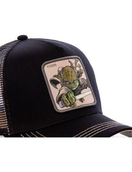 Gorra Unisex Yoda Capslab Negra