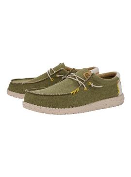 Zapato Hombre Hey Dudde Wally Coastline Verde