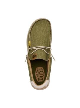 Zapato Hombre Hey Dudde Wally Coastline Verde
