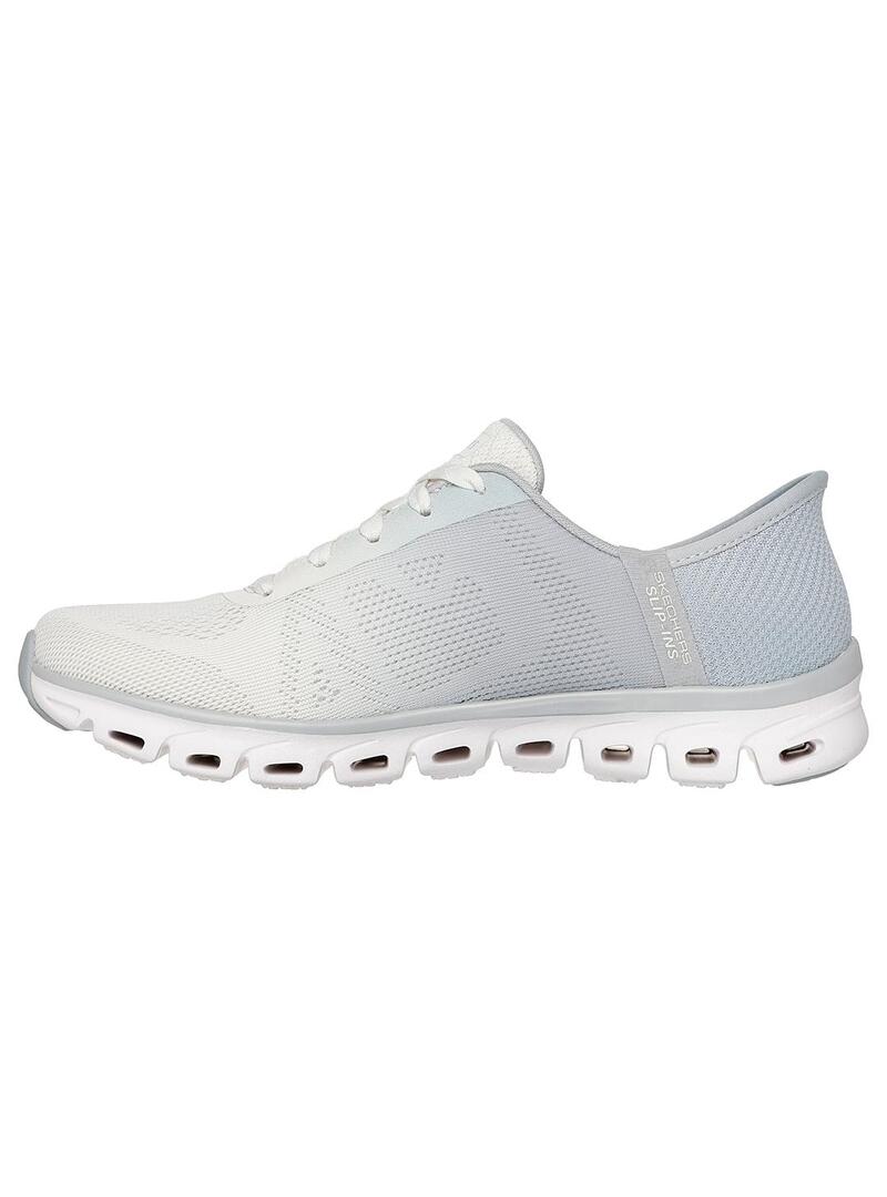 Zapatilla Mujer Skechers Glide Step Grises