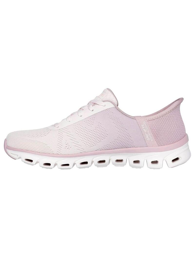 Zapatilla Mujer Skechers Glide Rosa Lila