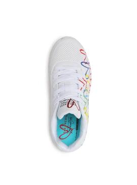 Zapatilla Skechers Uno lite corazones