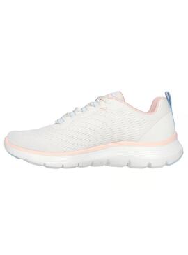 Zapatilla Mujer Skechers Flex Appeal 5.0 Beige