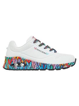 Zapatilla Mujer Skechers Uno Ravag Graffiti