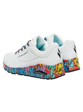Zapatilla Mujer Skechers Uno Ravag Graffiti
