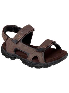 Sandalia Hombre Skechers Garver Louden Marrón