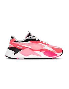 Zapatilla Mujer Puma RS-3 Puzzle Rosa-Crema