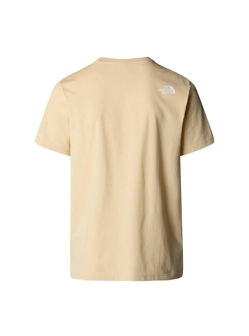 Camiseta Hombre The North Face Mountain Beige Verde Negro