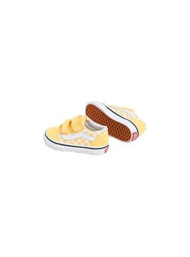 Zapatilla Niño/a Vans Old Skool Cuadros Amarilla
