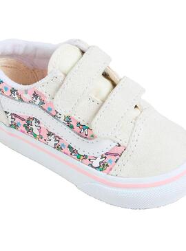 Zapatilla Baby Vans Old Skool Unicornio