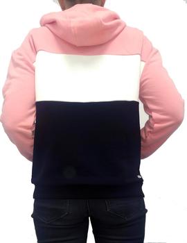 Sudadera Mujer Fila Lori Rosa Blanca Negra