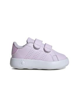 Zapatilla Baby adidas Advantage Blanca Lila