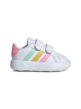 Zapatilla Niño/a adidas Grand Court 2.0 Blanca Multico