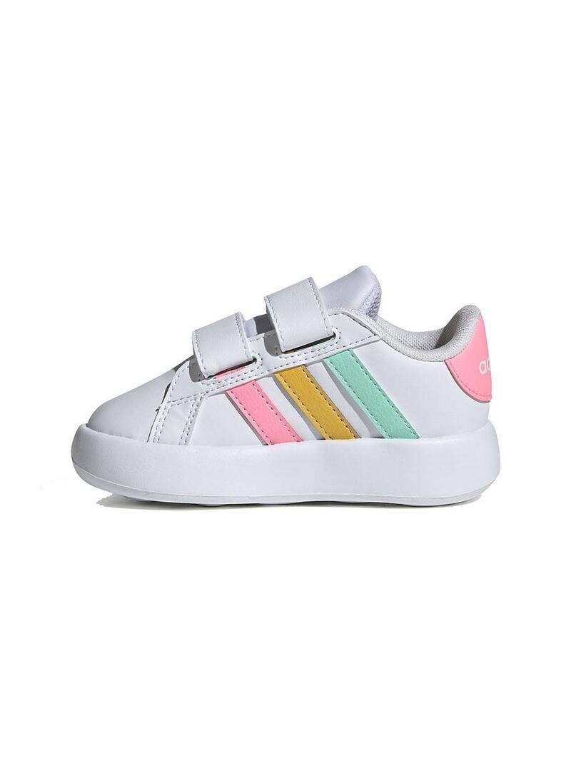 Zapatilla Niño/a adidas Grand Court 2.0 Blanca Multico