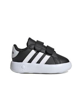 Zapatilla Niño/a adidas Grand Court 2.0 Negro Blanco