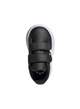 Zapatilla Niño/a adidas Grand Court 2.0 Negro Blanco