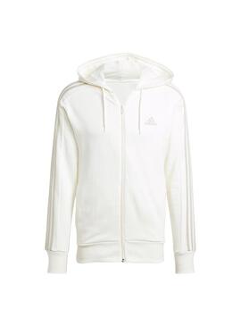 Sudadera Hombre adidas 3 Stripes Beige