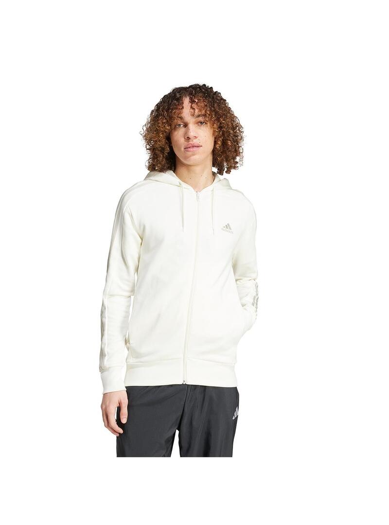 Sudadera Hombre adidas 3 Stripes Beige