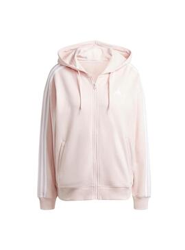 Sudadera Mujer adidas 3S Rosa