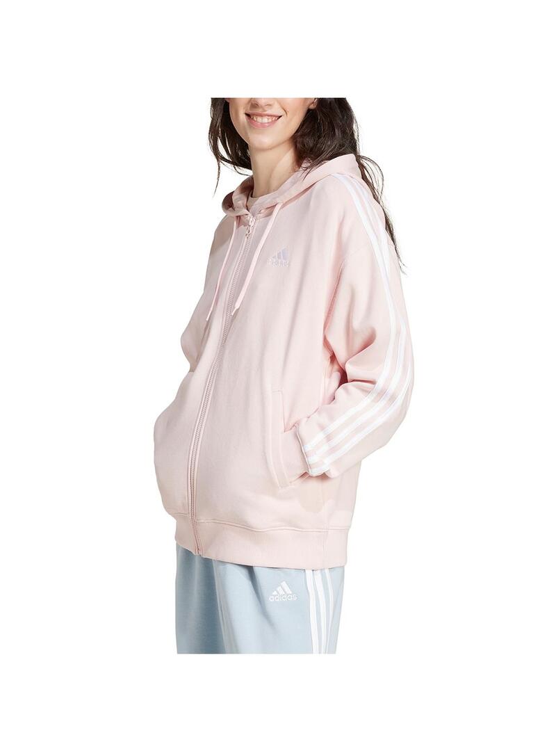 Sudadera Mujer adidas 3S Rosa