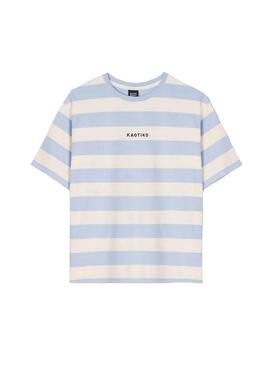 Camiseta Hombre Kaotiko Niall Stripes Lila