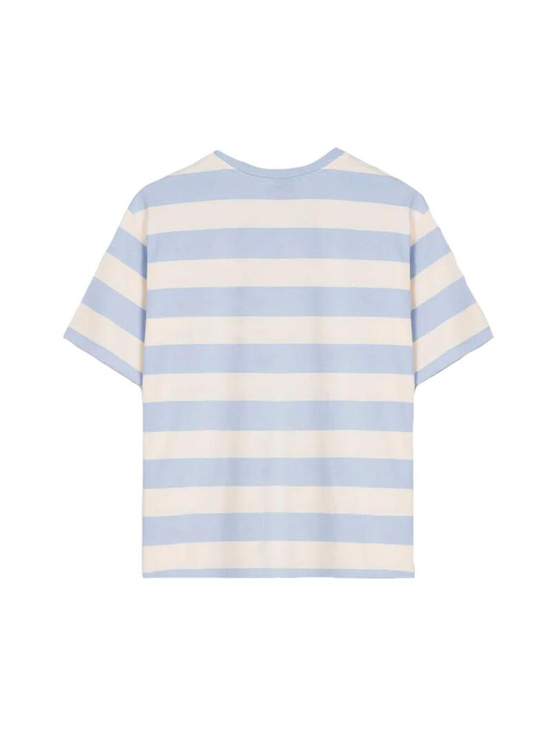 Camiseta Hombre Kaotiko Niall Stripes Lila