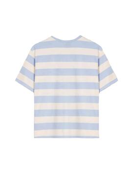 Camiseta Hombre Kaotiko Niall Stripes Lila