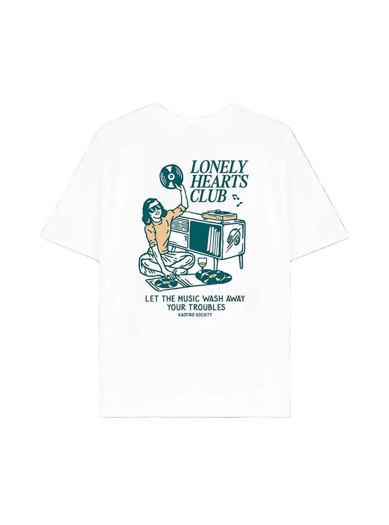 Camiseta Hombre Kaotiko Lonely Blanca