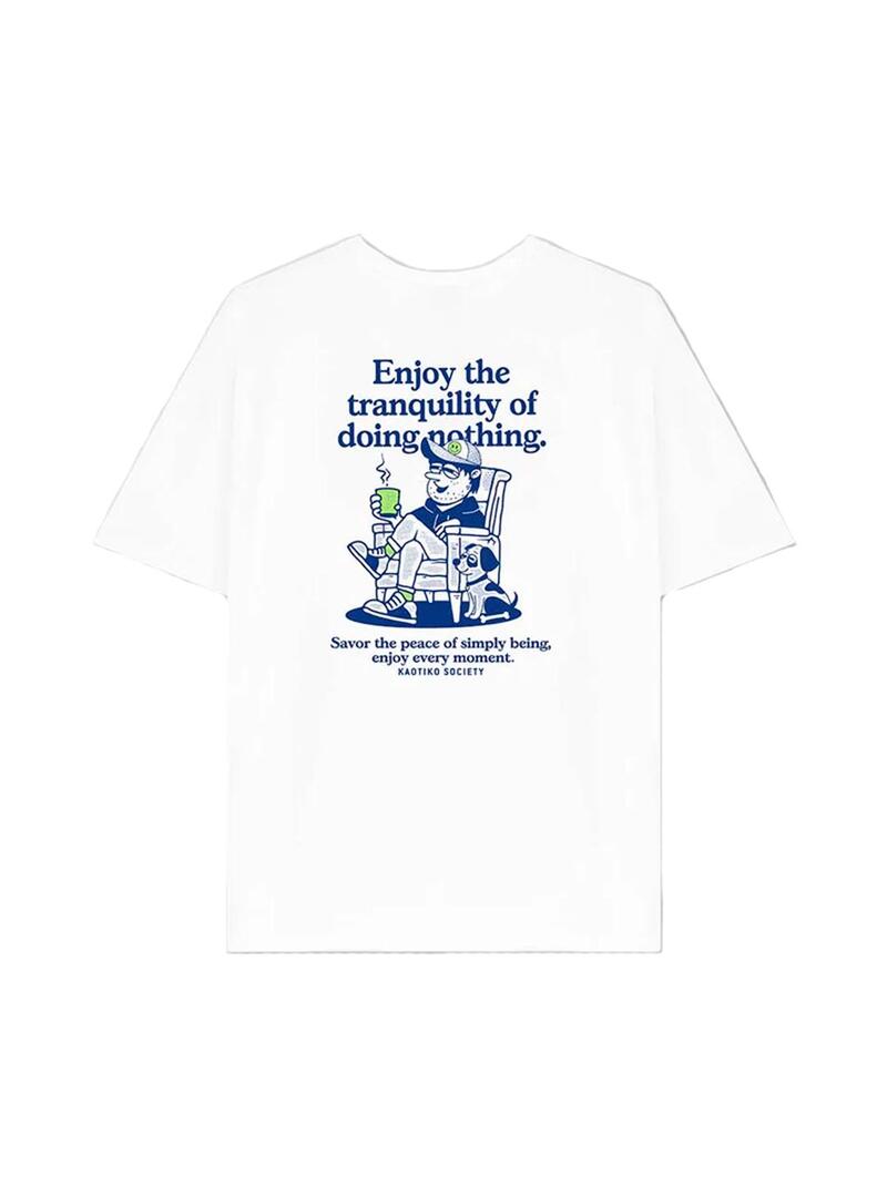 Camiseta Hombre Kaotiko Doing Blanca
