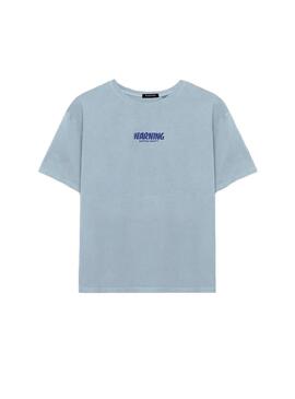 Camiseta Mujer Kaotiko Washed Azul