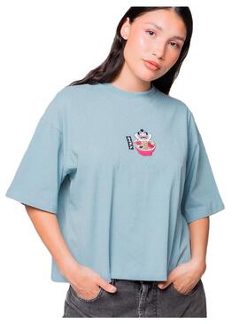 Camiseta Mujer Kaotiko Sumo Ramen Azul