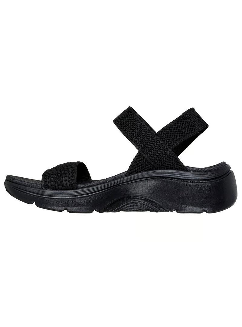 Sandalia Mujer Skechers Go Walk Arch Fit Negro