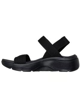 Sandalia Mujer Skechers Go Walk Arch Fit Negro