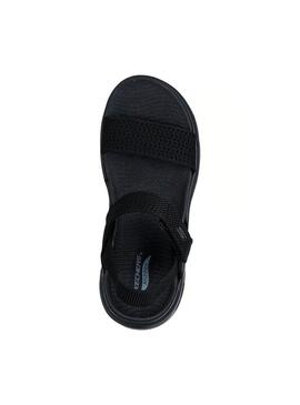 Sandalia Mujer Skechers Go Walk Arch Fit Negro