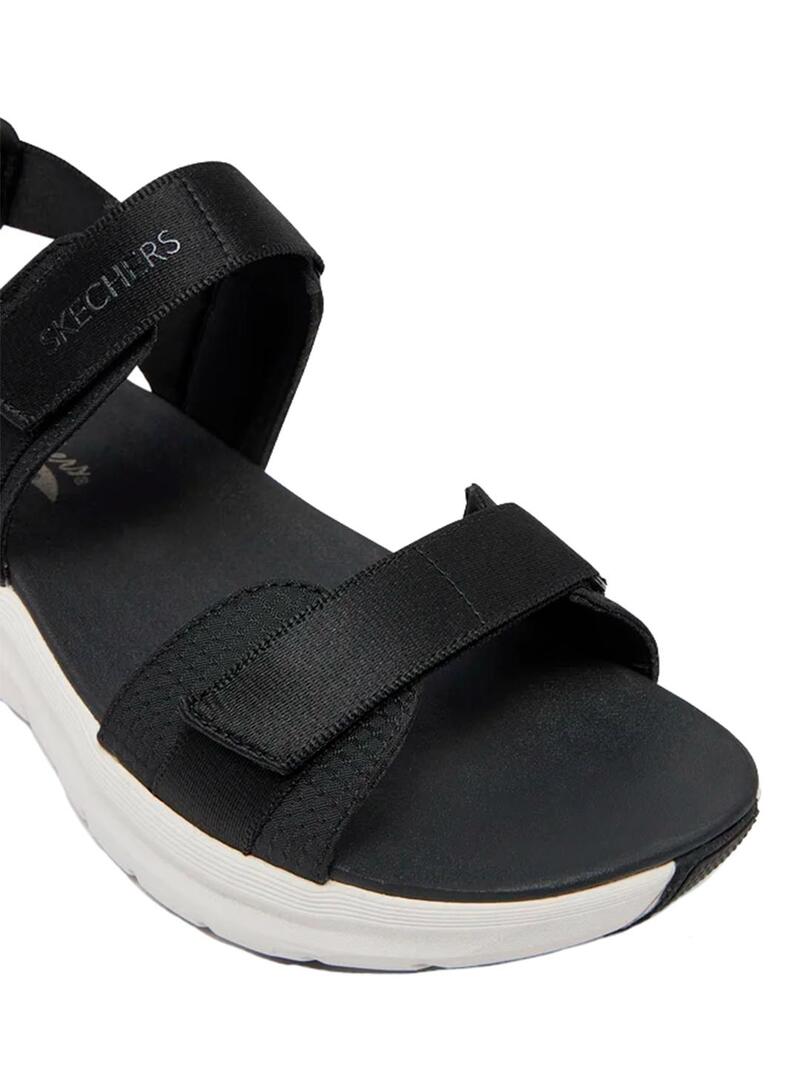 Sandalia Mujer Skechers Arch Fit 2.0 Negro/Blanco