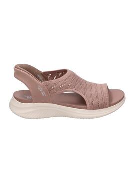 Sandalia Mujer Skechers Ultra Flex 3.0 Marrón