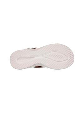 Sandalia Mujer Skechers Ultra Flex 3.0 Marrón