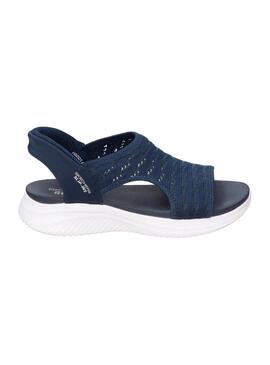 Sandalia Mujer Skechers Ultra Flex 3.0 Marino