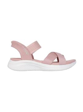 Sandalia Mujer Skechers Ultra Flex 3.0 Rosa