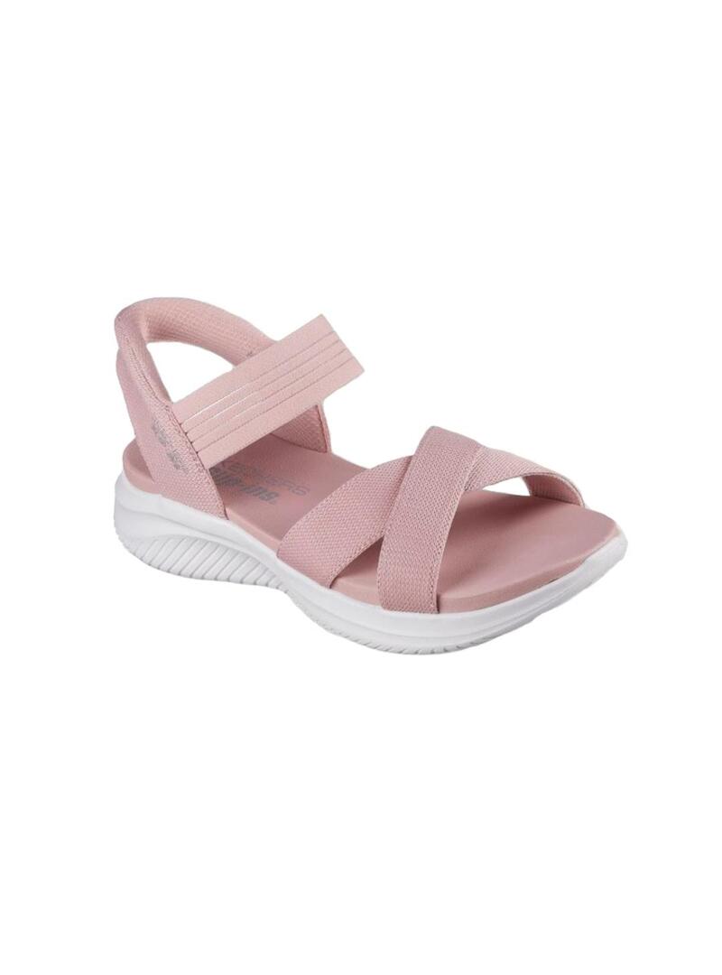 Sandalia Mujer Skechers Ultra Flex 3.0 Rosa