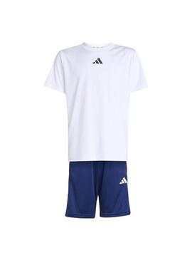 Conjunto Niño/a adidas Tr-ES 3S Blanco Azul